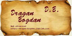 Dragan Bogdan vizit kartica